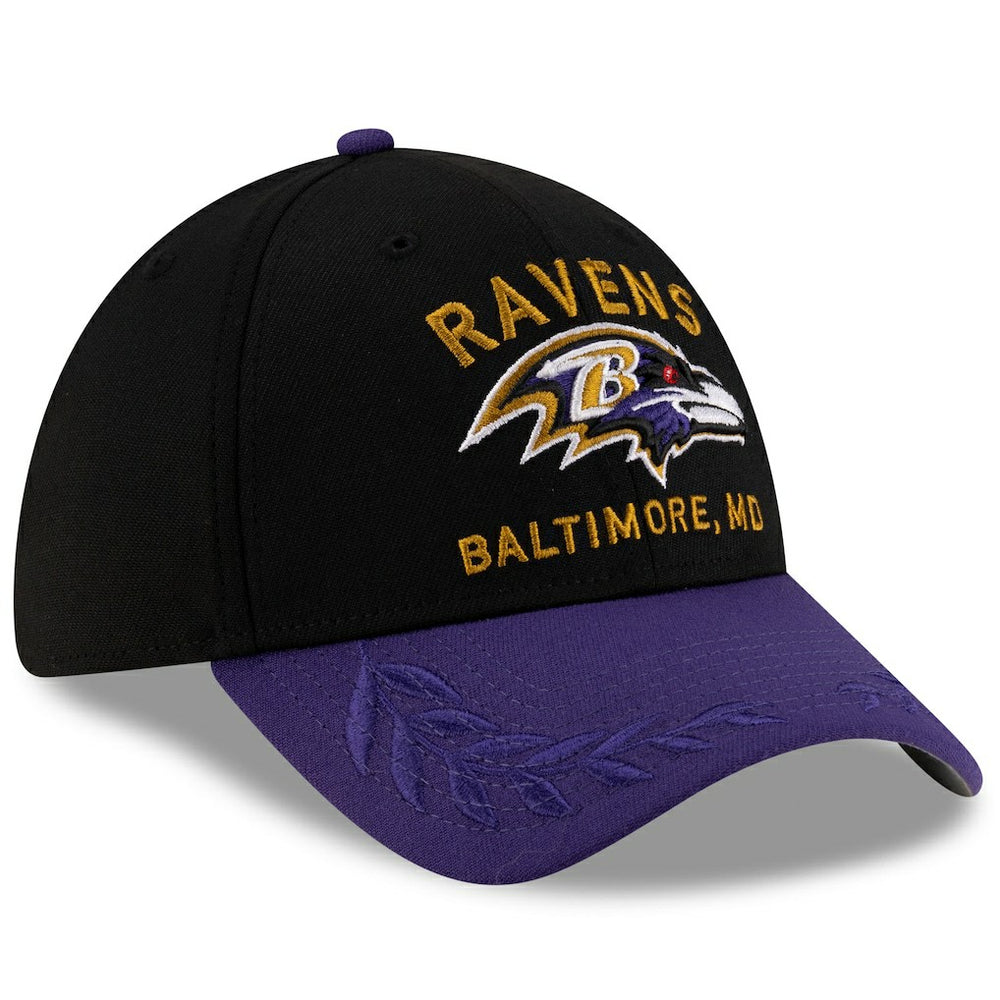 Baltimore Ravens New Era 2025 NFL Draft 39THIRTY Flex Hat Black/Purple | NFL