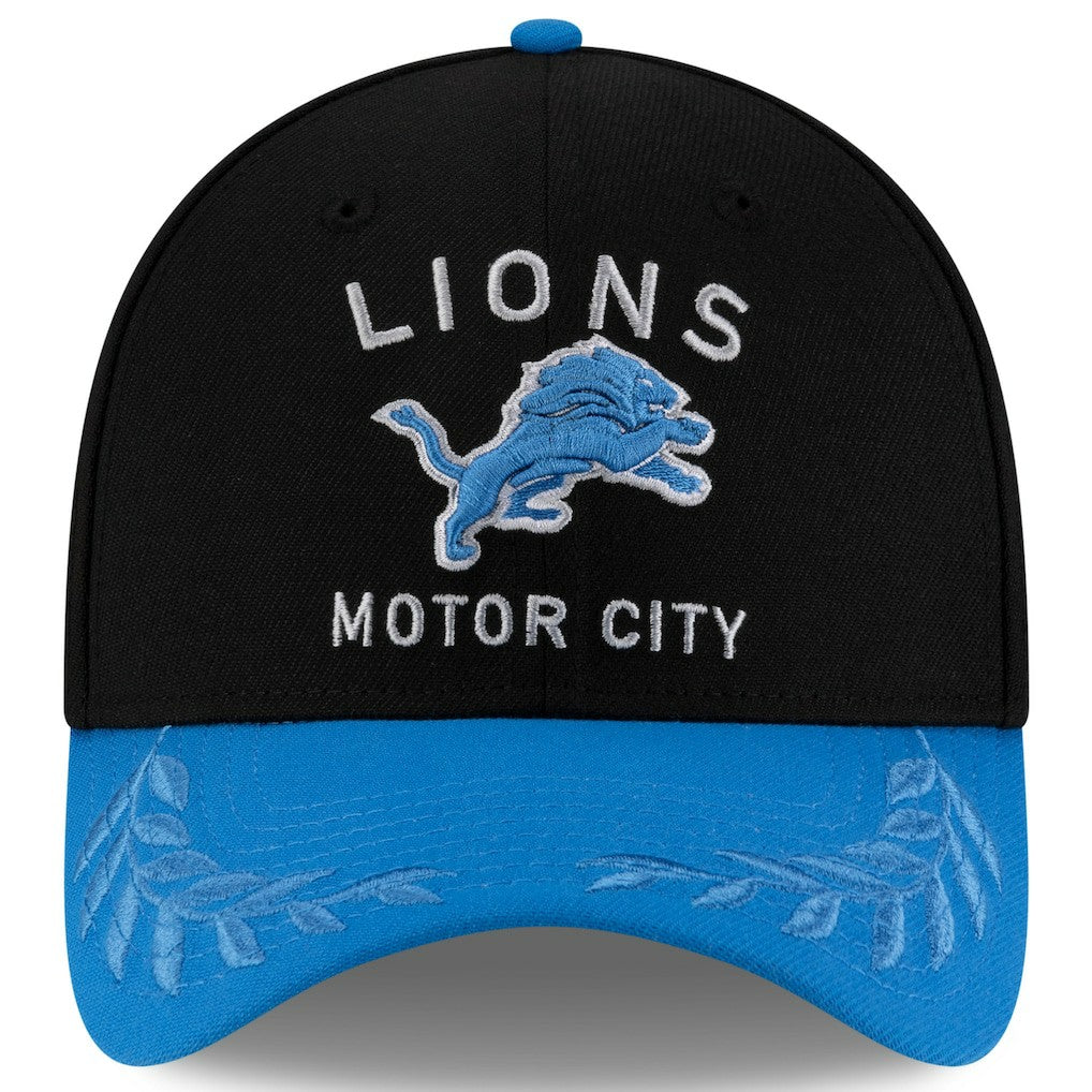 Detroit Lions New Era 2025 NFL Draft 39THIRTY Flex Hat Black/Blue | NFL