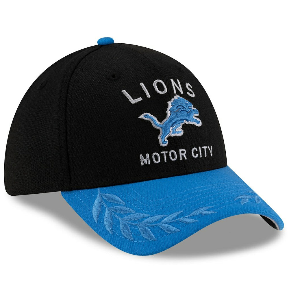 Detroit Lions New Era 2025 NFL Draft 39THIRTY Flex Hat Black/Blue | NFL