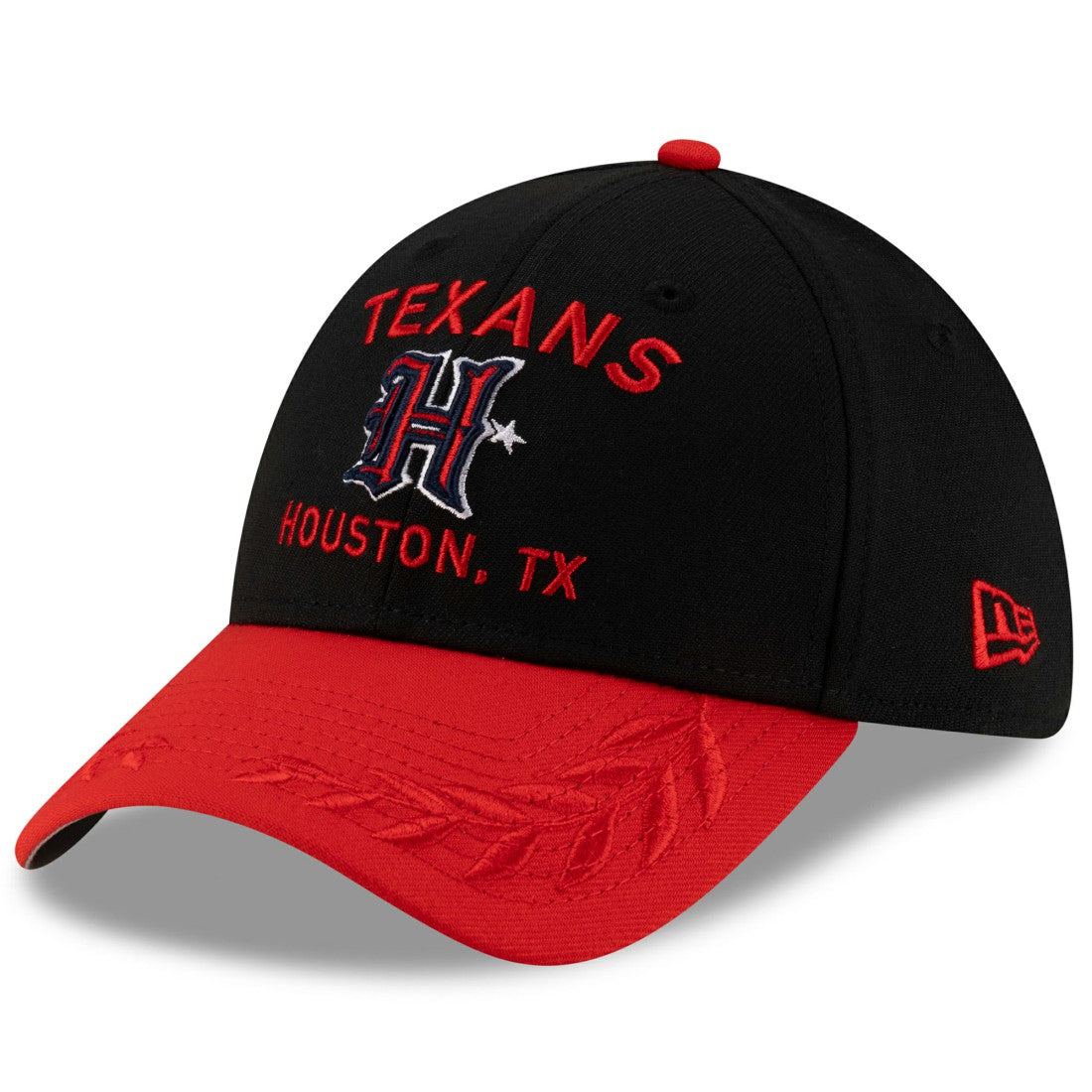 Houston Texans New Era 2025 NFL Draft 39THIRTY Flex Hat Black/Red | NFL