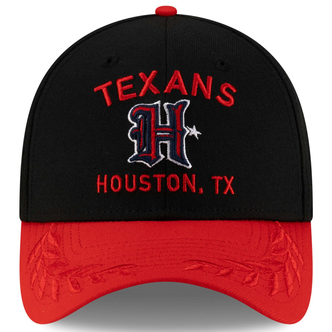 Houston Texans New Era 2025 NFL Draft 39THIRTY Flex Hat Black/Red | NFL