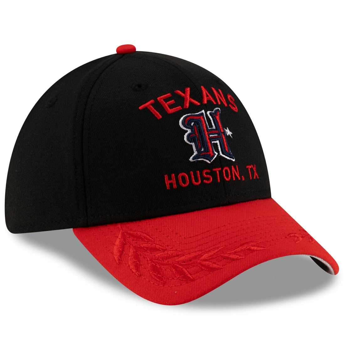 Houston Texans New Era 2025 NFL Draft 39THIRTY Flex Hat Black/Red | NFL