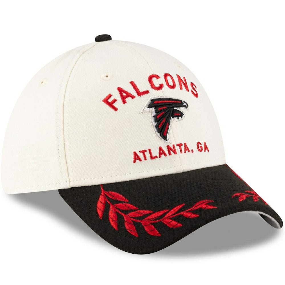 Atlanta Falcons New Era 2025 NFL Draft 39THIRTY Flex Hat Cream/Black | NFL
