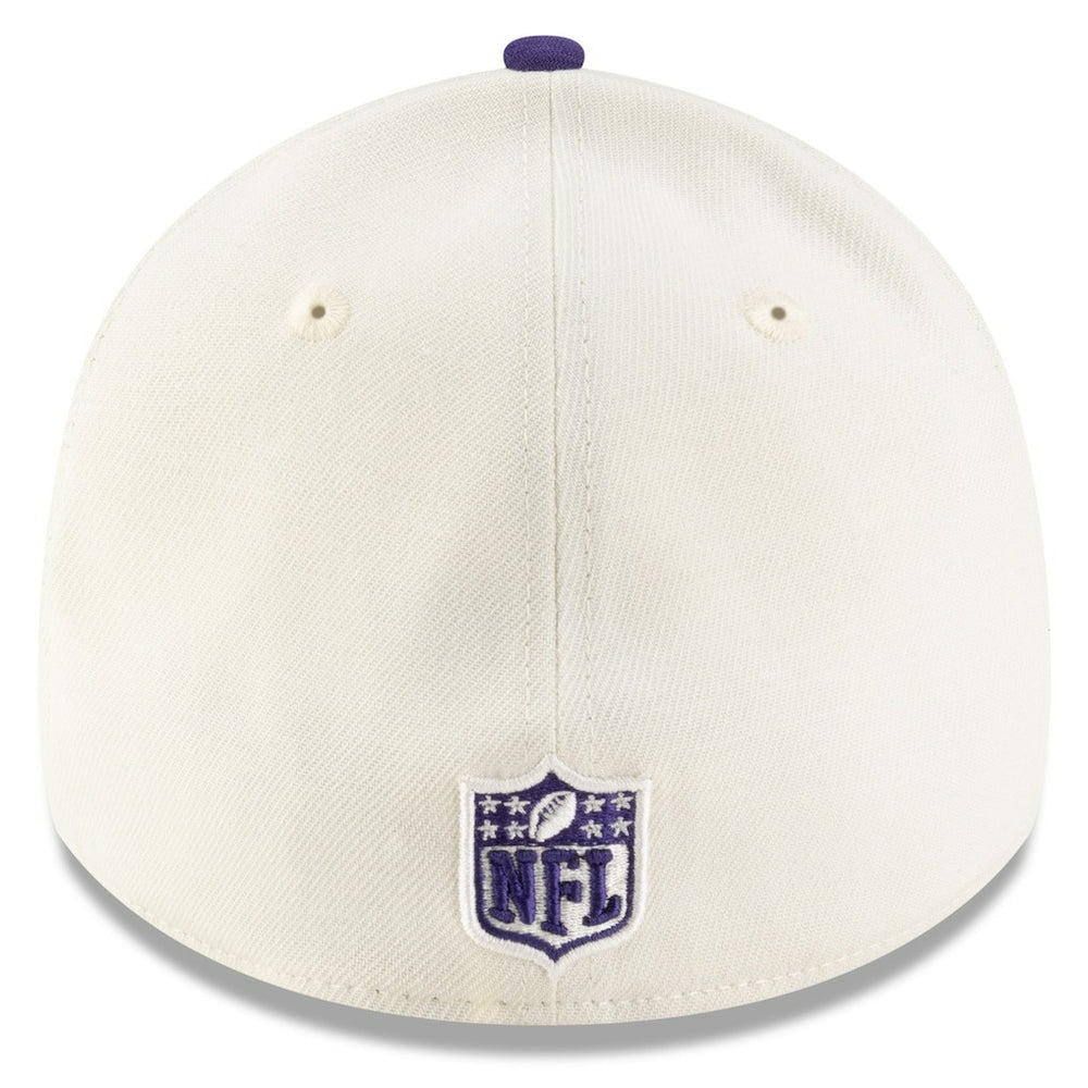 Baltimore Ravens New Era 2025 NFL Draft 39THIRTY Flex Hat Cream/Purple | NFL