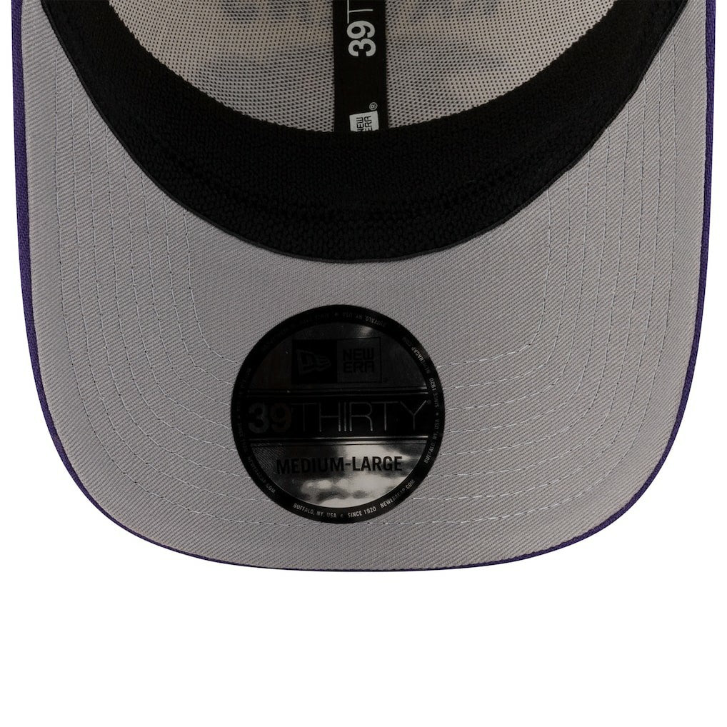 Baltimore Ravens New Era 2025 NFL Draft 39THIRTY Flex Hat Cream/Purple | NFL