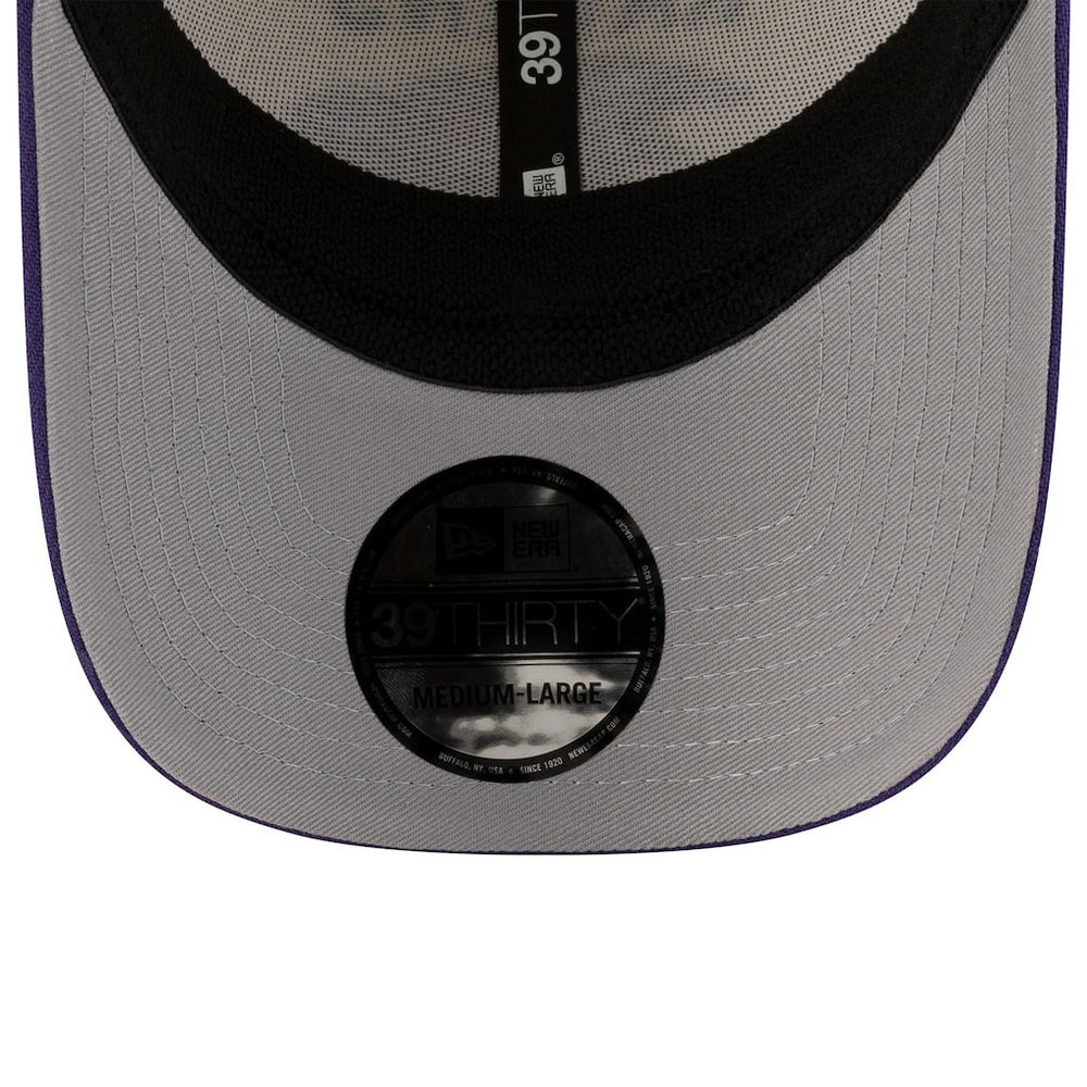 Baltimore Ravens New Era 2025 NFL Draft 39THIRTY Flex Hat Cream/Purple | NFL