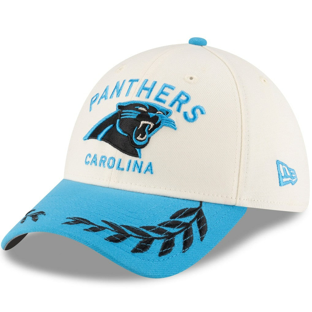 Carolina Panthers New Era 2025 NFL Draft 39THIRTY Flex Hat Cream/Blue | NFL