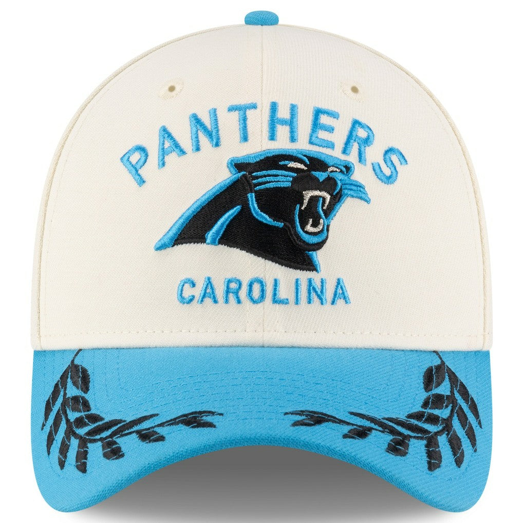 Carolina Panthers New Era 2025 NFL Draft 39THIRTY Flex Hat Cream/Blue | NFL