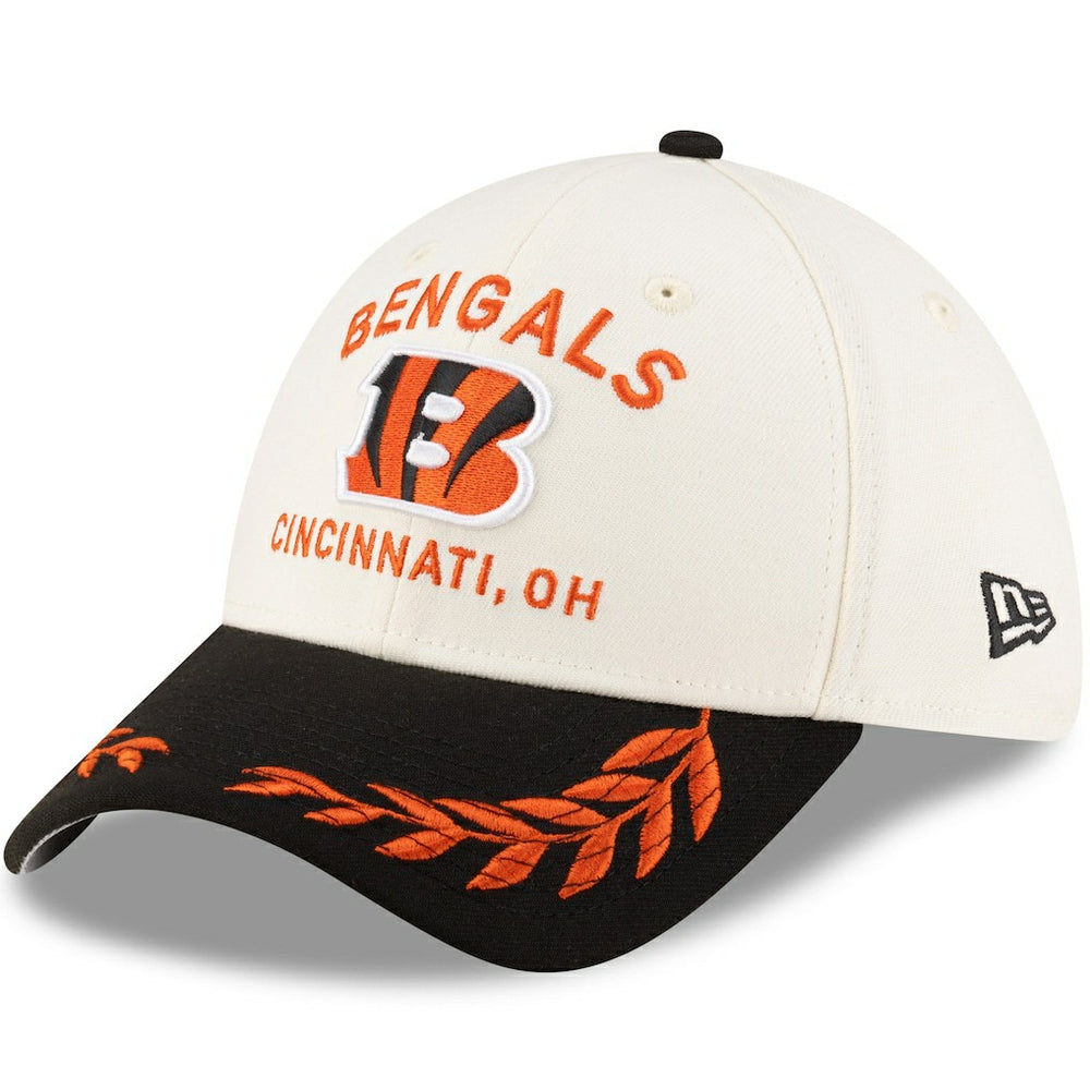 Cincinnati Bengals New Era 2025 NFL Draft 39THIRTY Flex Hat Cream/Black | NFL