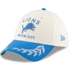 Detroit Lions New Era 2025 NFL Draft 39THIRTY Flex Hat Cream/Blue | NFL