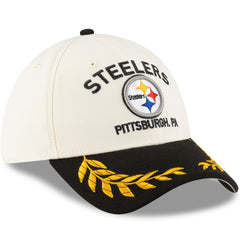 Pittsburgh Steelers New Era 2025 NFL Draft 39THIRTY Flex Hat Cream/Black | NFL