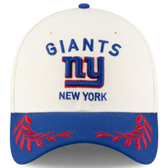 New York Giants New Era 2025 NFL Draft 39THIRTY Flex Hat Cream/Royal | NFL