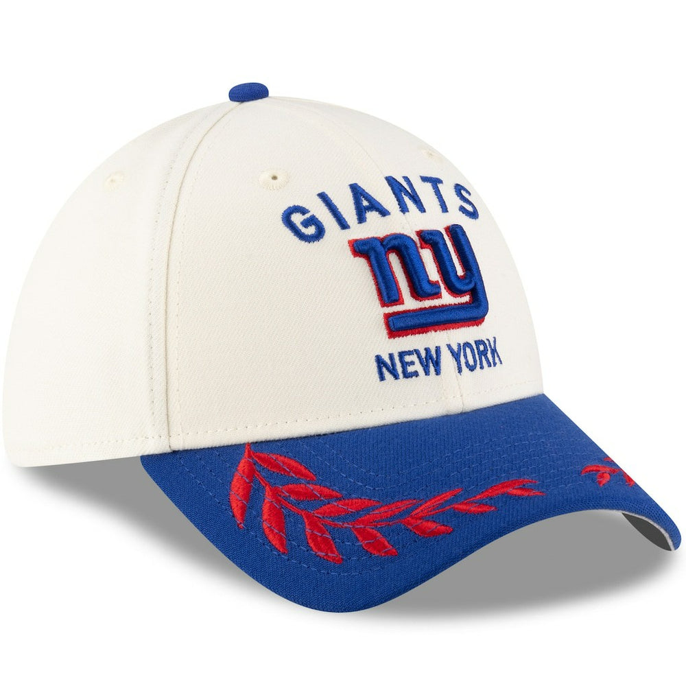 New York Giants New Era 2025 NFL Draft 39THIRTY Flex Hat Cream/Royal | NFL