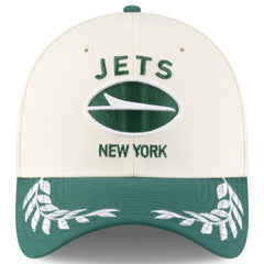 New York Jets New Era 2025 NFL Draft 39THIRTY Flex Hat Cream/Green | NFL