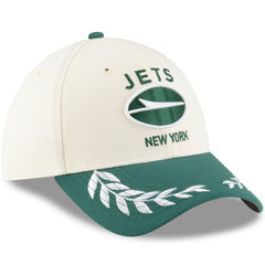 New York Jets New Era 2025 NFL Draft 39THIRTY Flex Hat Cream/Green | NFL