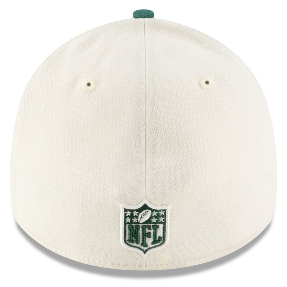 New York Jets New Era 2025 NFL Draft 39THIRTY Flex Hat Cream/Green | NFL
