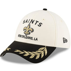 New Orleans Saints New Era 2025 NFL Draft 39THIRTY Flex Hat Cream/Black | NFL