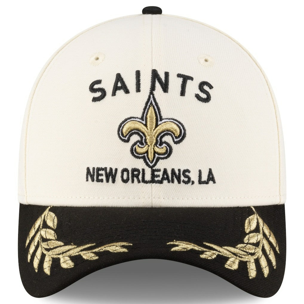 New Orleans Saints New Era 2025 NFL Draft 39THIRTY Flex Hat Cream/Black | NFL