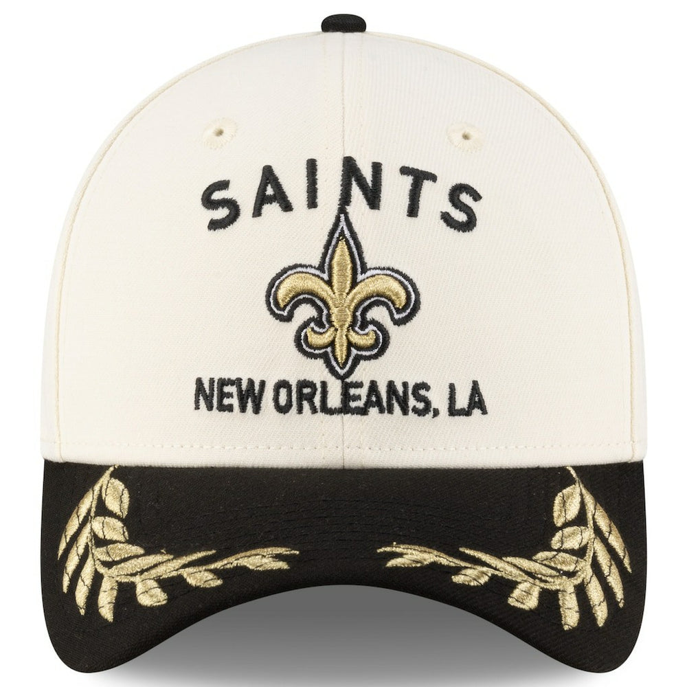 New Orleans Saints New Era 2025 NFL Draft 39THIRTY Flex Hat Cream/Black | NFL