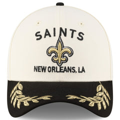 New Orleans Saints New Era 2025 NFL Draft 39THIRTY Flex Hat Cream/Black | NFL