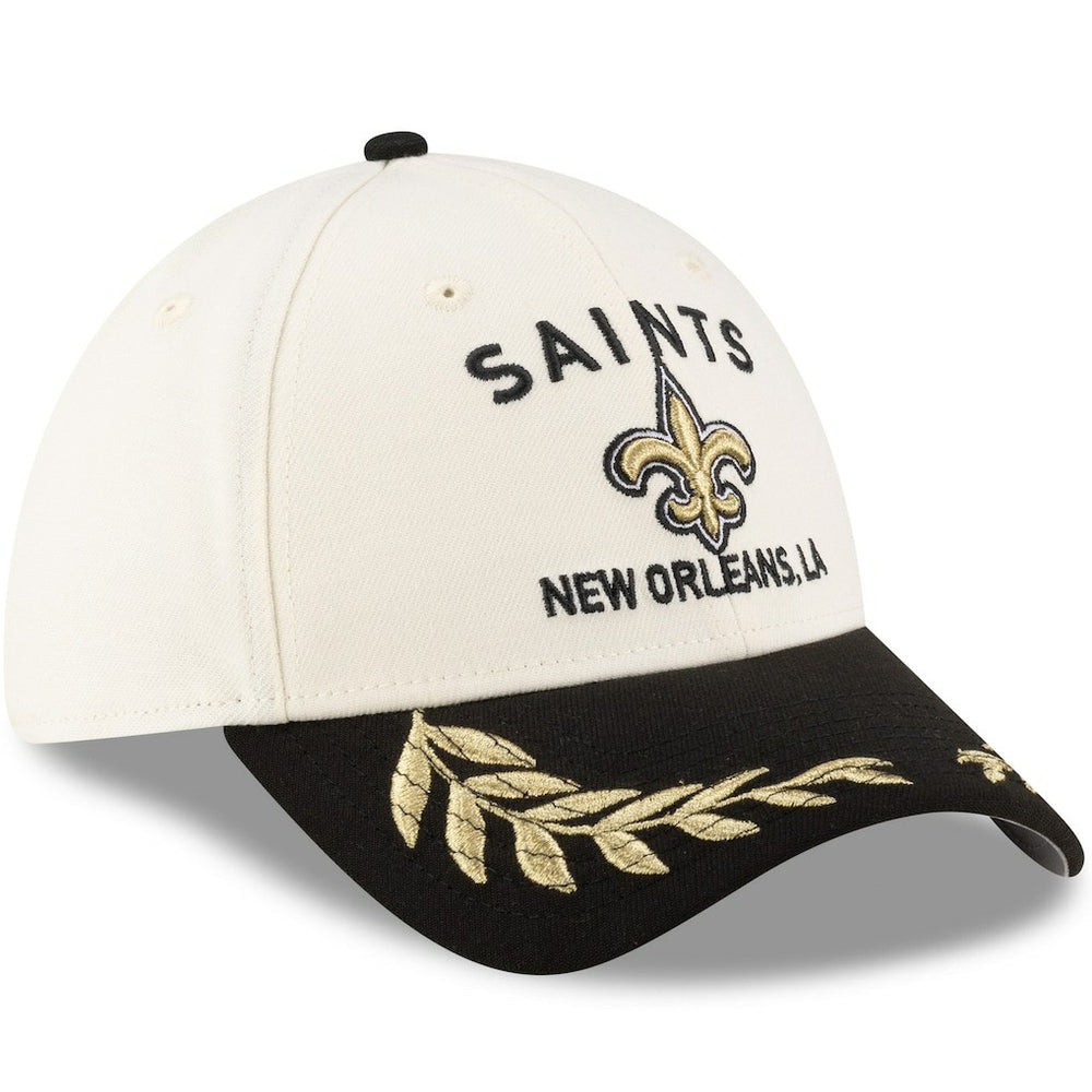 New Orleans Saints New Era 2025 NFL Draft 39THIRTY Flex Hat Cream/Black | NFL