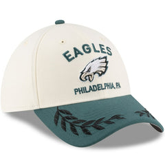 Philadelphia Eagles New Era 2025 NFL Draft 39THIRTY Flex Hat Cream/Midnight Green | NFL