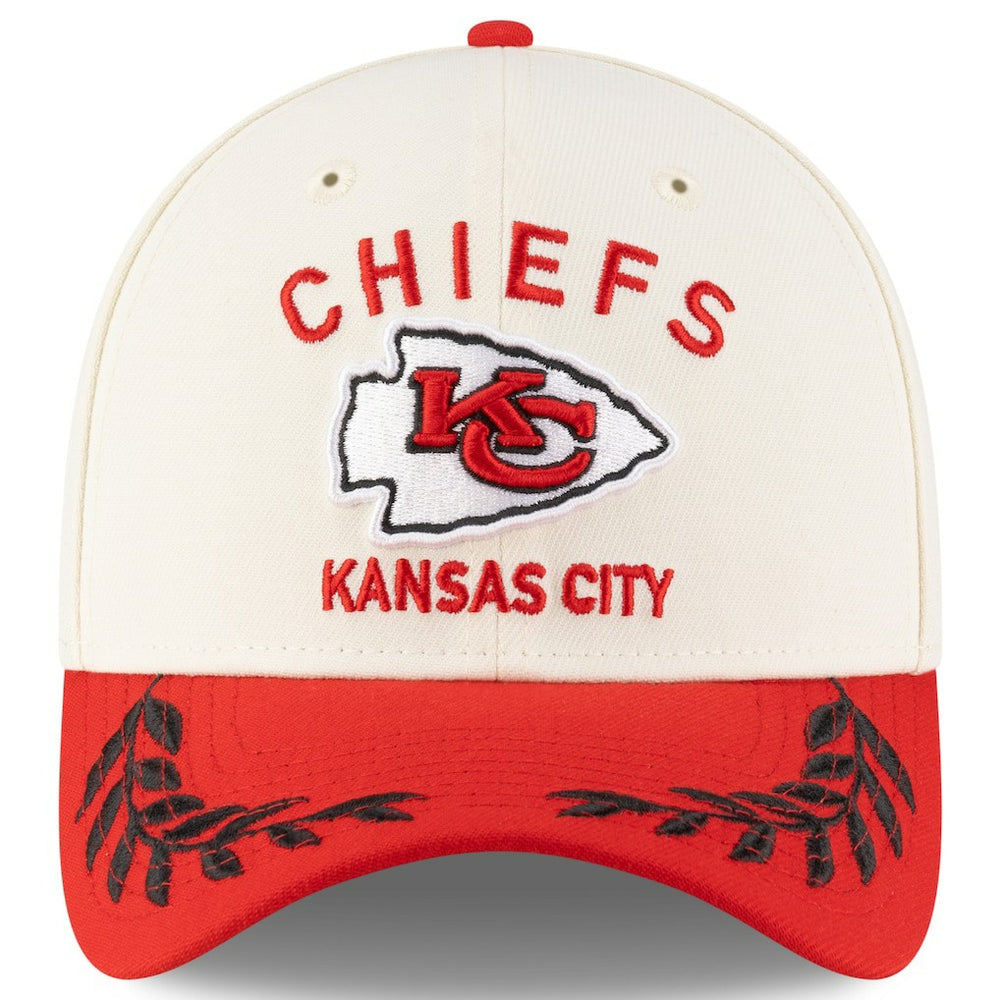 Kansas City Chiefs New Era 2025 NFL Draft 39THIRTY Flex Hat Cream/Red | NFL