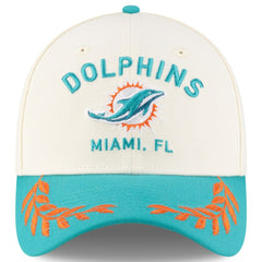 Miami Dolphins New Era 2025 NFL Draft 39THIRTY Flex Hat Cream/Aqua | NFL