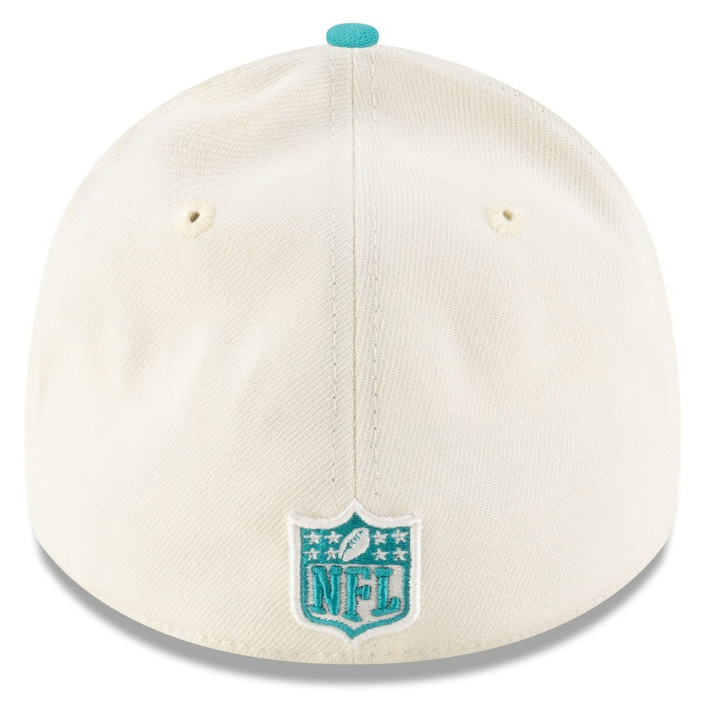 Miami Dolphins New Era 2025 NFL Draft 39THIRTY Flex Hat Cream/Aqua | NFL