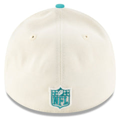 Miami Dolphins New Era 2025 NFL Draft 39THIRTY Flex Hat Cream/Aqua | NFL