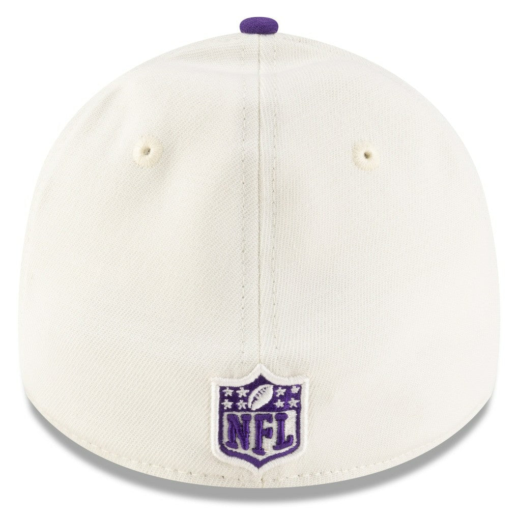 Minnesota Vikings New Era 2025 NFL Draft 39THIRTY Flex Hat Cream/Purple | NFL