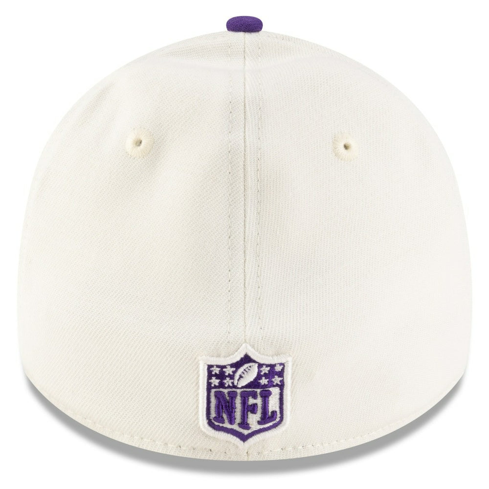Minnesota Vikings New Era 2025 NFL Draft 39THIRTY Flex Hat Cream/Purple | NFL