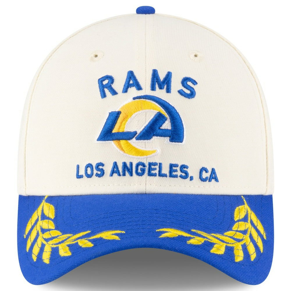 Los Angeles Rams New Era 2025 NFL Draft 39THIRTY Flex Hat Cream/Royal | NFL