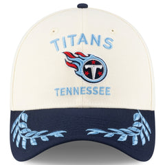 Tennessee Titans New Era 2025 NFL Draft 39THIRTY Flex Hat Cream/Navy | NFL