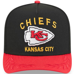 Kansas City Chiefs New Era Youth 2025 NFL Draft A-Frame 9FIFTY Snapback Hat Black/Red | NFL