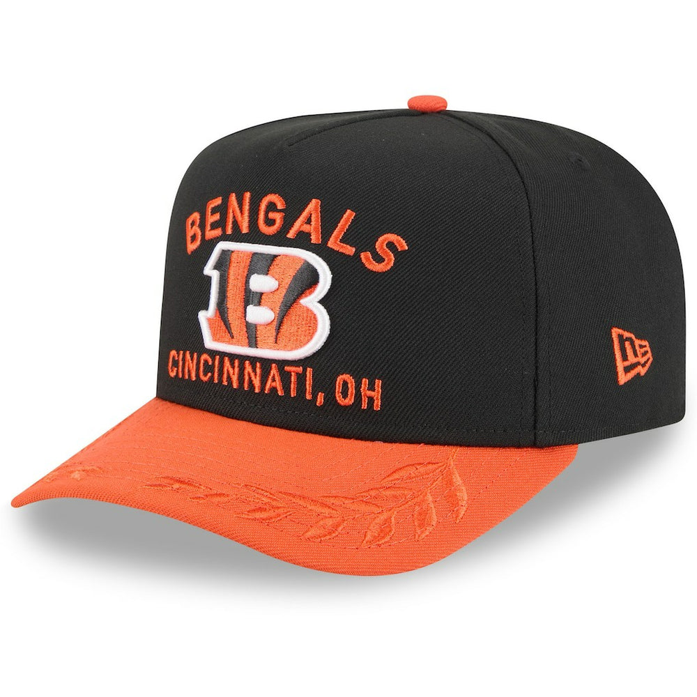 Cincinnati Bengals New Era Youth 2025 NFL Draft A-Frame 9FIFTY Snapback Hat Black/Orange | NFL