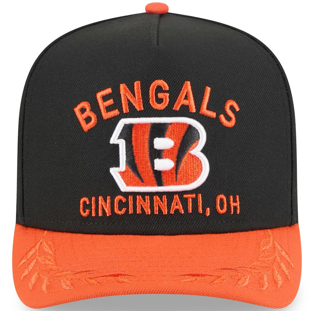 Cincinnati Bengals New Era Youth 2025 NFL Draft A-Frame 9FIFTY Snapback Hat Black/Orange | NFL