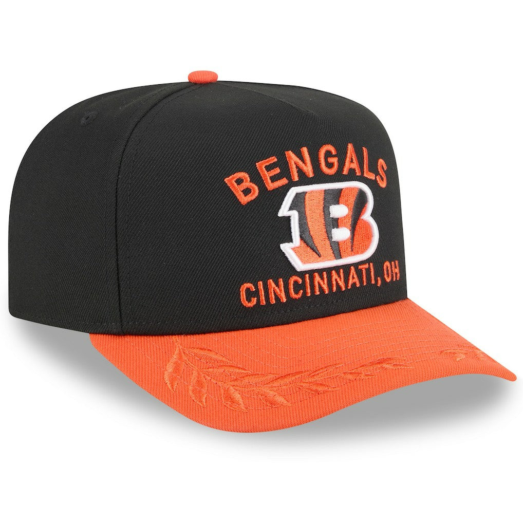 Cincinnati Bengals New Era Youth 2025 NFL Draft A-Frame 9FIFTY Snapback Hat Black/Orange | NFL