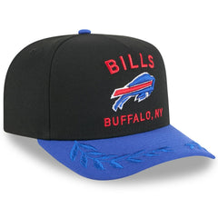 Buffalo Bills New Era Youth 2025 NFL Draft A-Frame 9FIFTY Snapback Hat Black/Royal | NFL