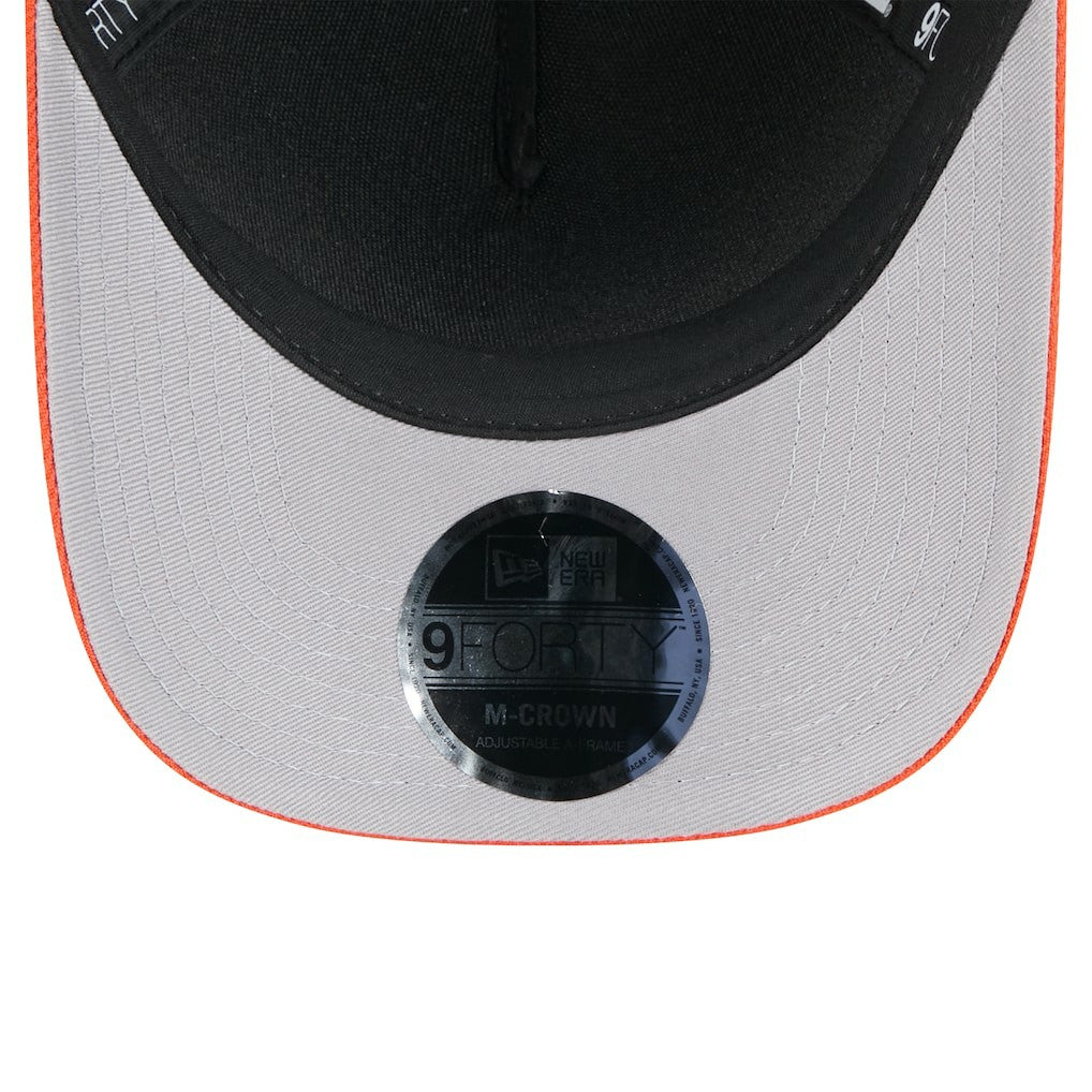 Cincinnati Bengals New Era Youth 2025 NFL Draft 9FORTY A-Frame M-Crown Adjustable Hat Black/Orange | NFL