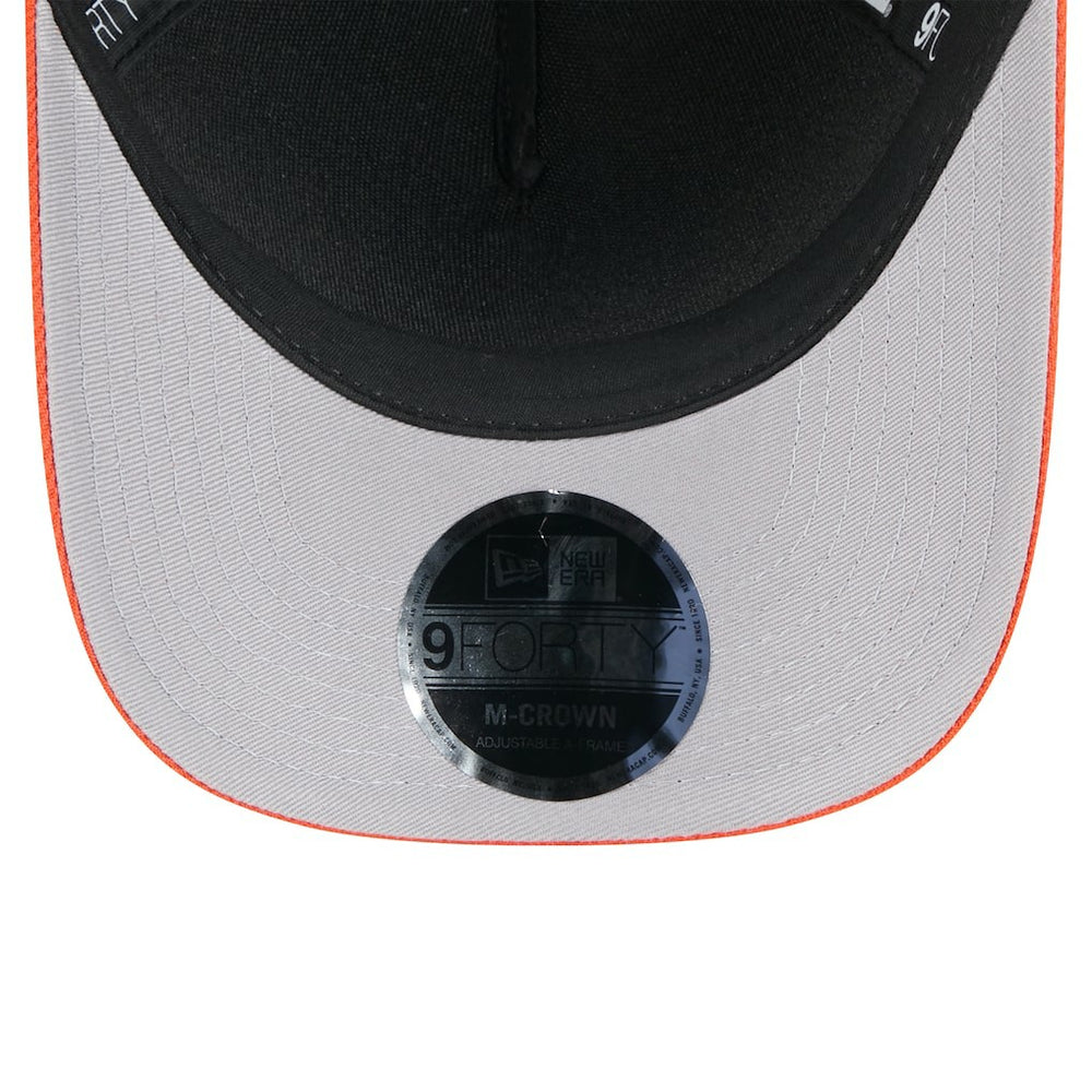 Cincinnati Bengals New Era Youth 2025 NFL Draft 9FORTY A-Frame M-Crown Adjustable Hat Black/Orange | NFL