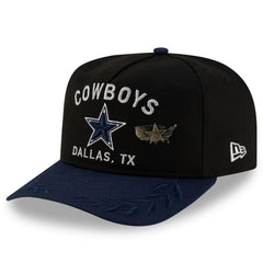 Dallas Cowboys New Era 2025 NFL Draft On Stage A-Frame 59FIFTY Fitted Hat Black/Navy | NFL