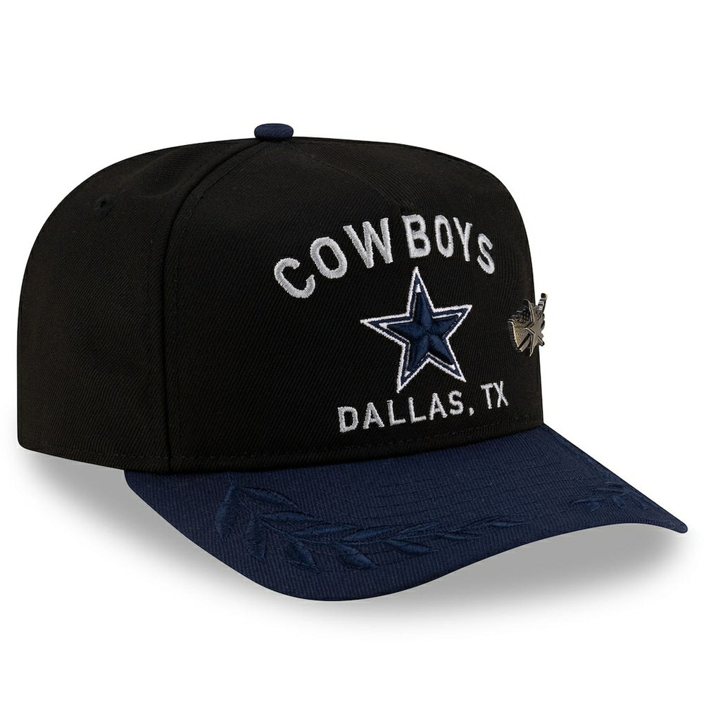 Dallas Cowboys New Era 2025 NFL Draft On Stage A-Frame 59FIFTY Fitted Hat Black/Navy | NFL