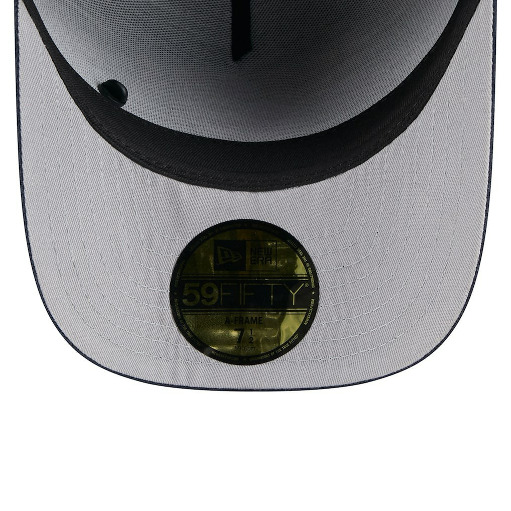 Dallas Cowboys New Era 2025 NFL Draft On Stage A-Frame 59FIFTY Fitted Hat Black/Navy | NFL