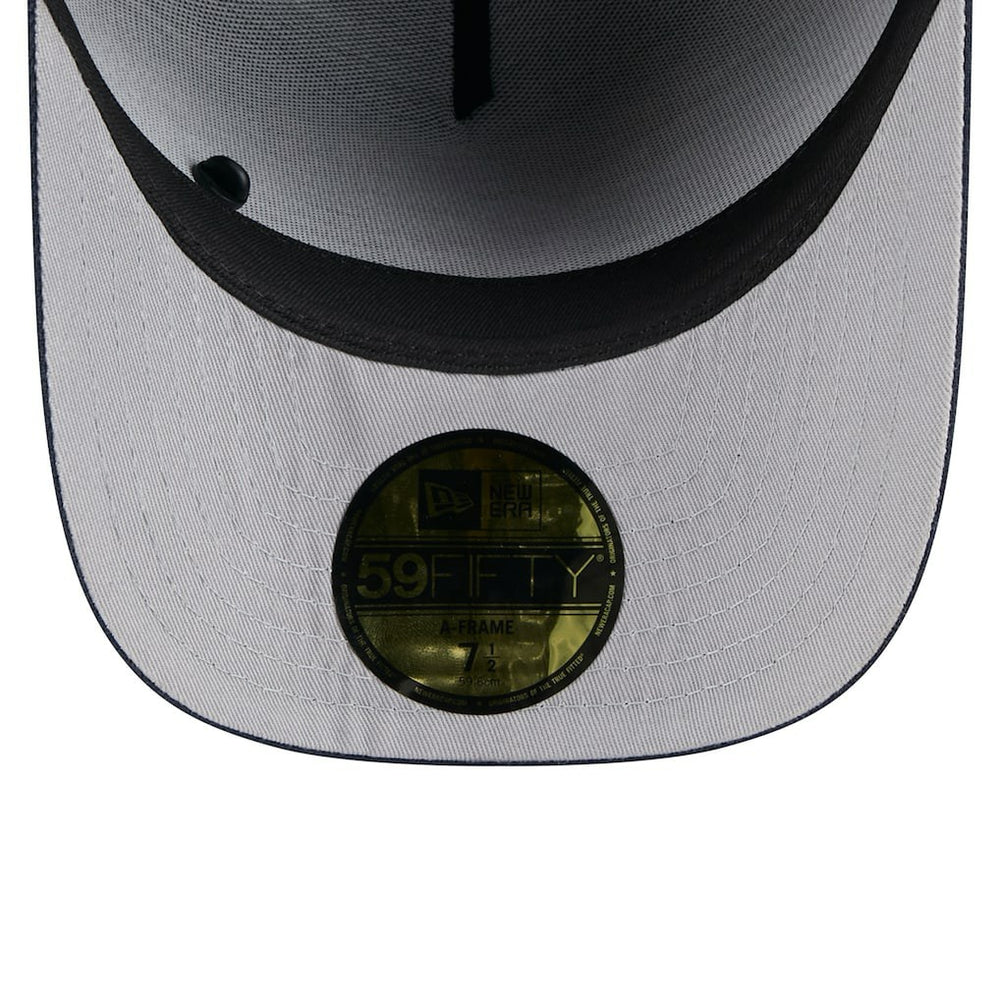 Dallas Cowboys New Era 2025 NFL Draft On Stage A-Frame 59FIFTY Fitted Hat Black/Navy | NFL