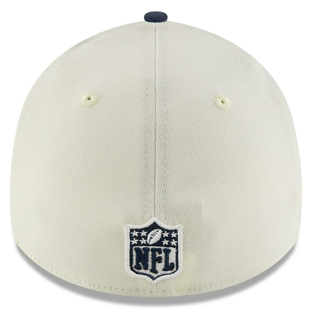 Dallas Cowboys New Era 2025 NFL Draft 39THIRTY Flex Hat Cream/Navy | NFL