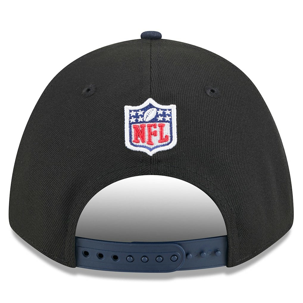 Dallas Cowboys New Era Youth 2025 NFL Draft 9FORTY A-Frame M-Crown Adjustable Hat Black/Navy | NFL