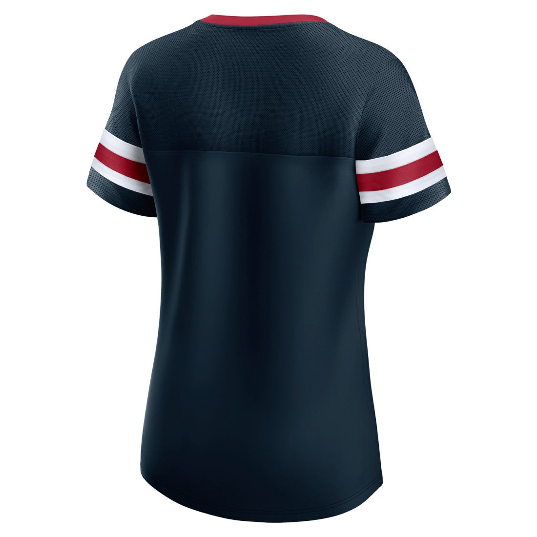 Houston Texans Women's Iconic Bling Athena Lace-Up V-Neck T-Shirt Navy | Fanatics