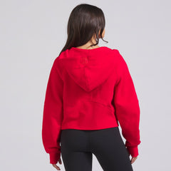 New York Rangers lululemon Women's Scuba Oversized Half-Zip Hoodie - True Red - NHL