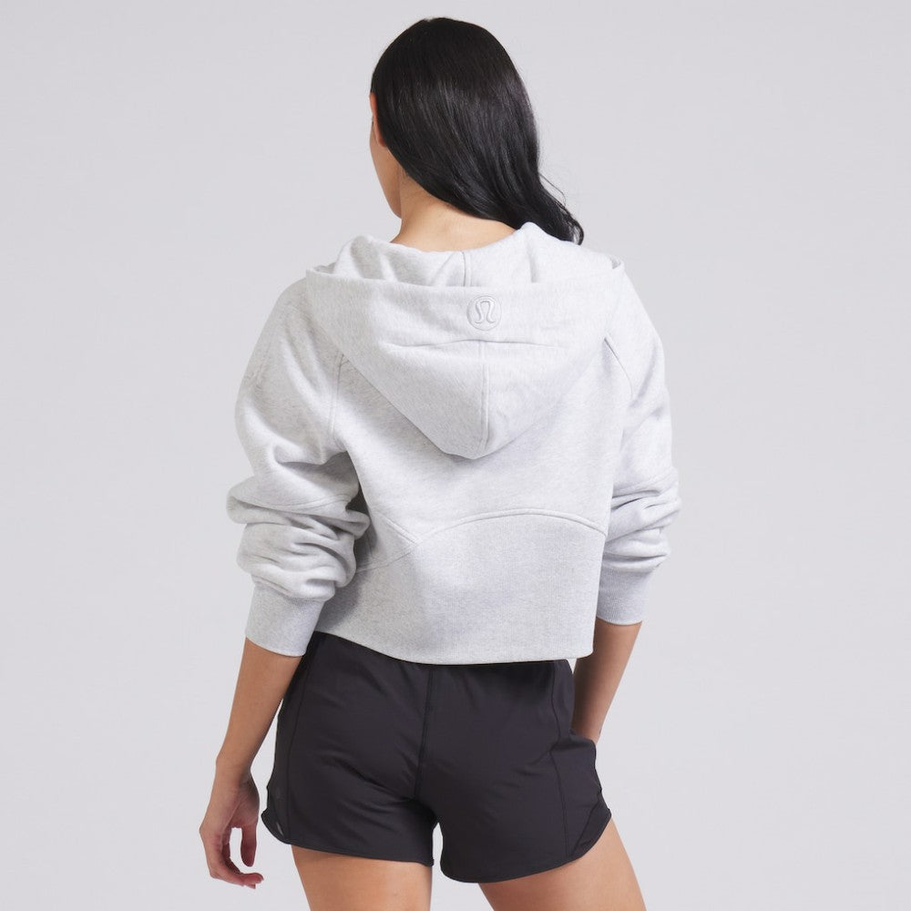 Vegas Golden Knights lululemon Women's Scuba Oversized Half-Zip Hoodie - Heathered Core Ultra Light Grey - NHL